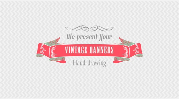 Vintage ontwerp banner. — Stockvector