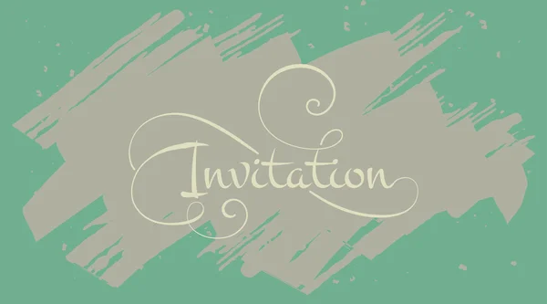 Tarjeta vintage de invitación . — Vector de stock