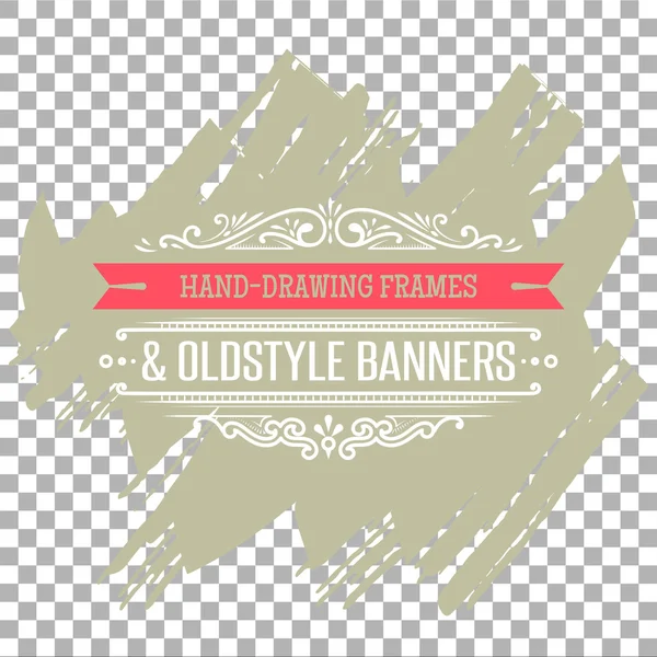 Banner de design vintage . — Vetor de Stock