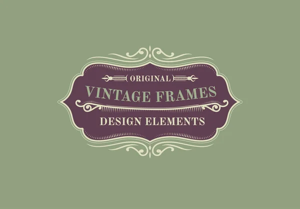 Banner de diseño vintage . — Archivo Imágenes Vectoriales