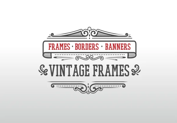 Banner de diseño vintage . — Vector de stock