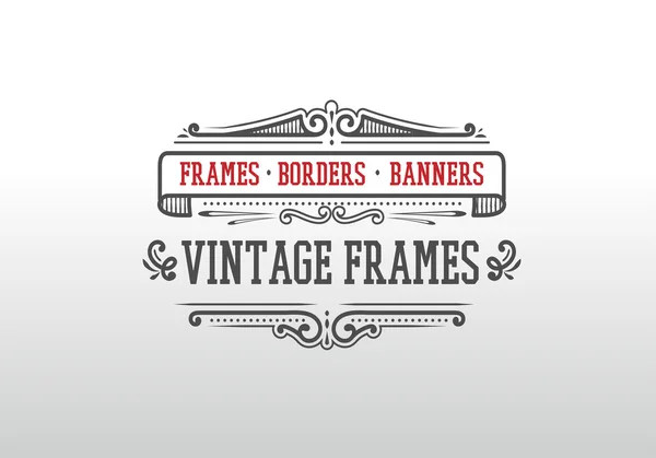 Banner im Vintage-Design. — Stockvektor