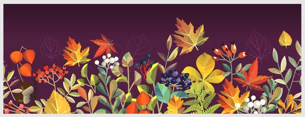Belle bannière d'automne. — Image vectorielle