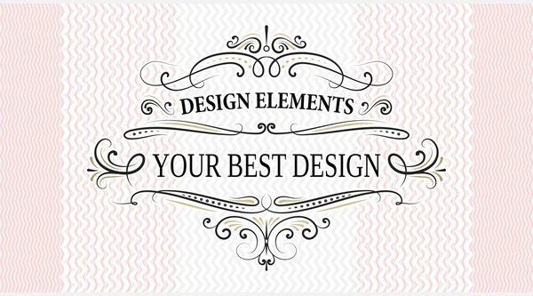 Декоративные вихревые рамки для Вашего дизайна . — стоковый вектор