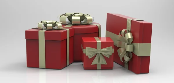 Set van realistische geschenkdozen. — Stockfoto