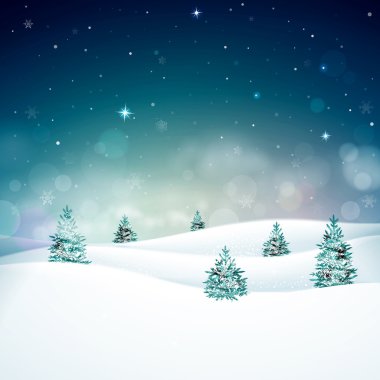 Sulu Boya Noel arka plan
