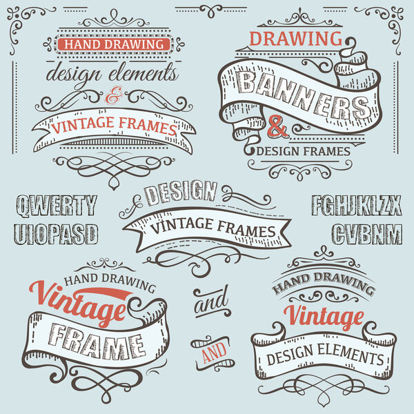 винтажные рамы с элементами дизайна
