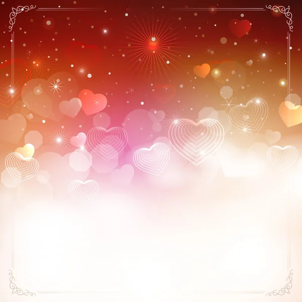 Beautiful valentine background. — Stock Vector