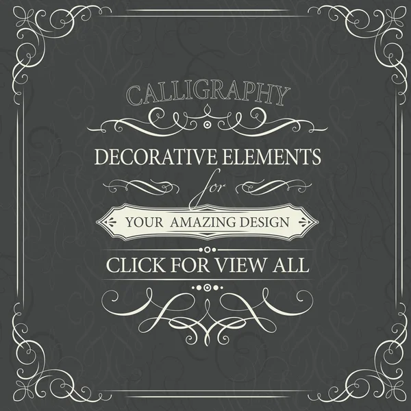 Éléments tourbillonnants décoratifs pour votre design — Image vectorielle