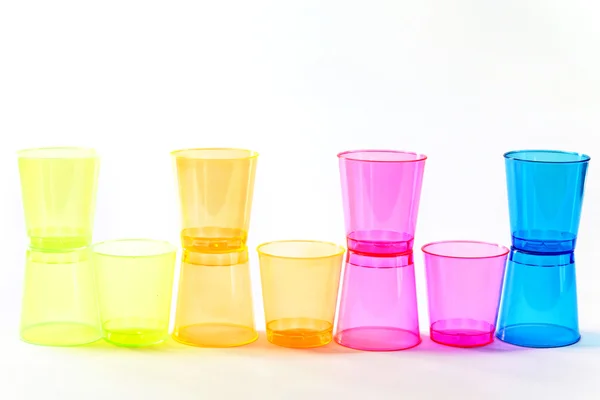 Grupo de gafas de plástico de colores — Foto de Stock