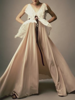 zarif kadın lüks vintage moda elbise