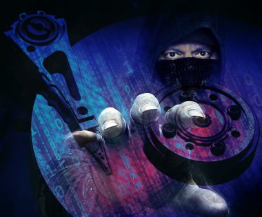 tehlikeli hacker çalmak veri-kavram