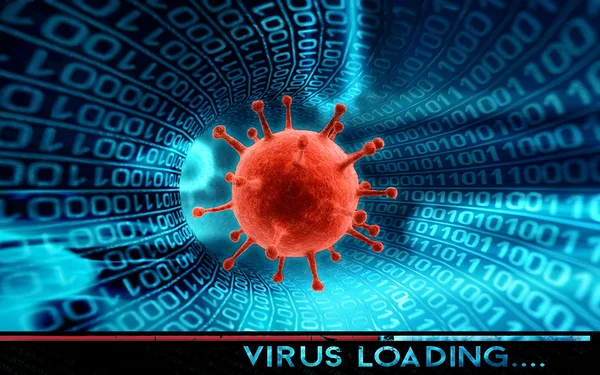 Hacker and computer virus - concept — Stock Photo, Image