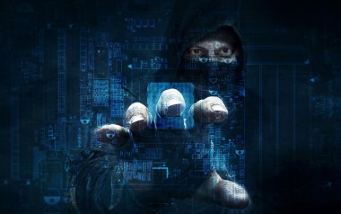 tehlikeli hacker çalmak veri-kavram