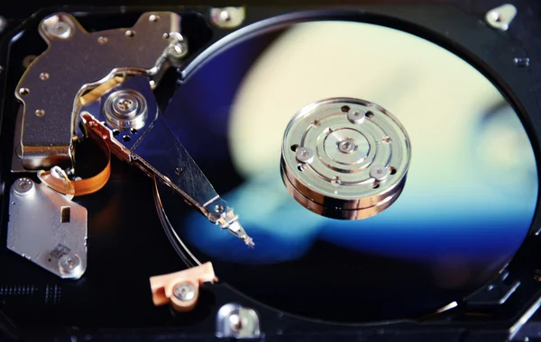 Комп'ютер Відкритий жорсткий диск — стокове фото
