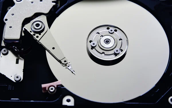 Комп'ютер Відкритий жорсткий диск — стокове фото