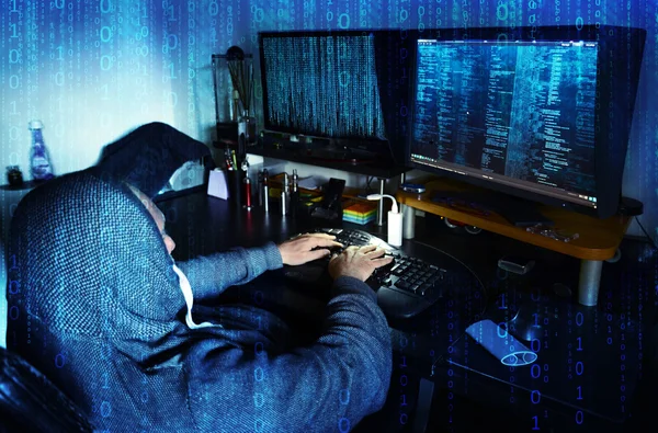 Farliga hacker stjäla data-konceptet — Stockfoto