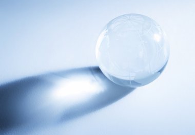 global harita ile Cam Küre