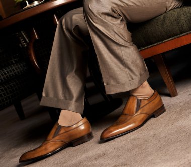 adam lüks el yapımı ayakkabı