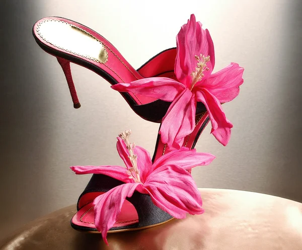 Frau Luxus handgemachte Schuhe — Stockfoto