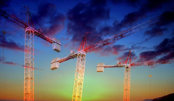 Building Site with crane — Stock Photo, Image