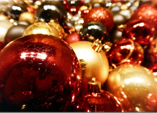 Christams arbre boules fond — Photo