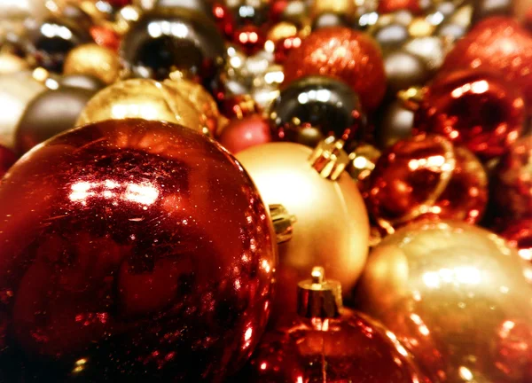 Christams arbre boules fond — Photo