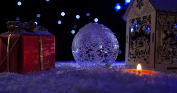 Kerstmis decoratie object — Stockvideo