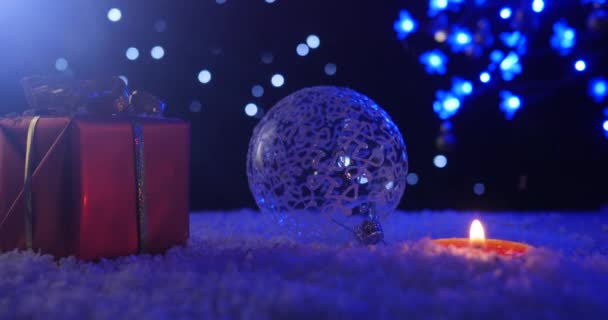 Kerstmis decoratie object — Stockvideo