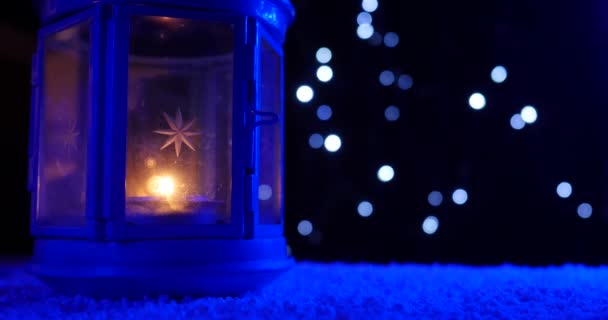 Noel fener dekorasyon — Stok video
