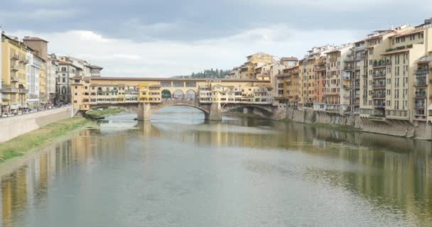 Florenz-Ponte vecchio — Stockvideo