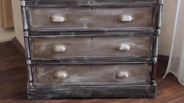 Cabinet élégant avec tiroirs . — Video