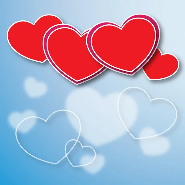 Aşk parlak kartpostal