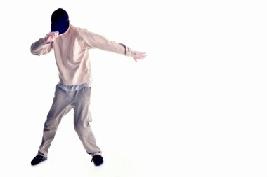 şık ve serin breakdance stil dansçı poz
