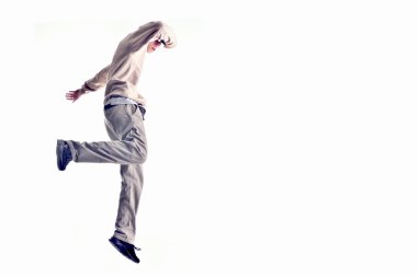 şık ve serin breakdance stil dansçı poz