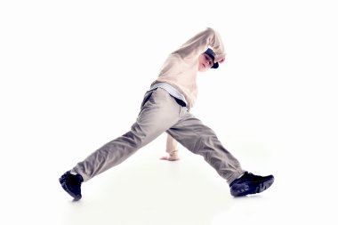 şık ve serin breakdance stil dansçı poz
