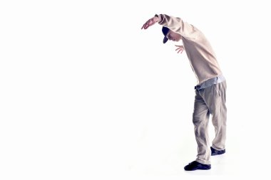 şık ve serin breakdance stil dansçı poz