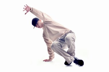 şık ve serin breakdance stil dansçı poz