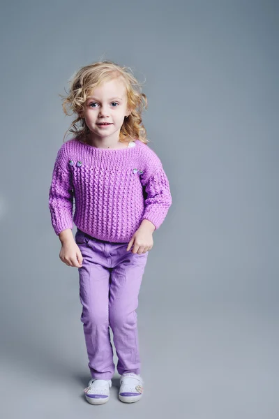 Skönhet och mode barn flicka — Stockfoto