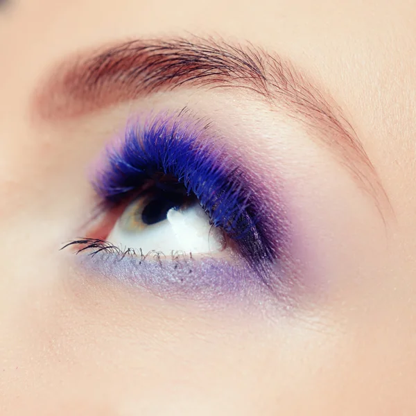 Bella donna con trucco professionale — Foto Stock