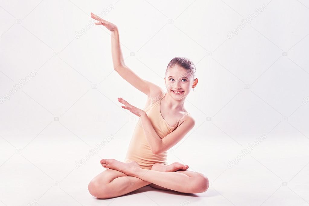 Lttle girls doing yoga This lttle girls doing yoga has touched
