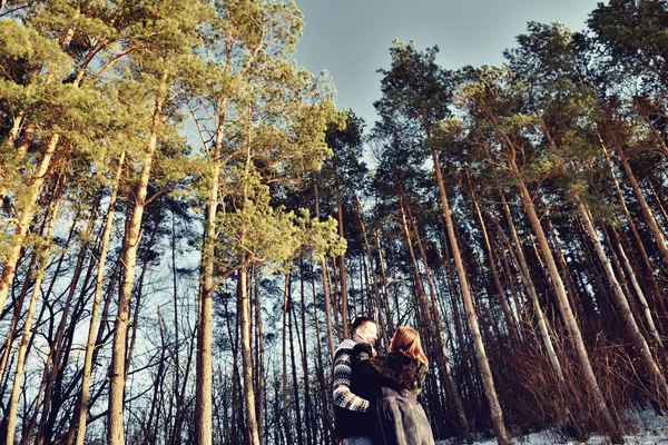 Young couple in love outdoor — Stock Photo, Image