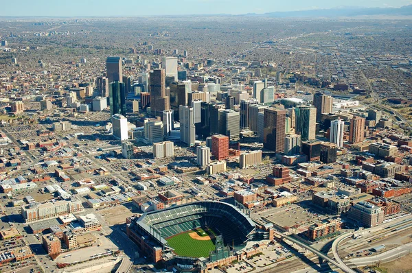 Vue d'Oeil d'Oiseau de Denver — Photo