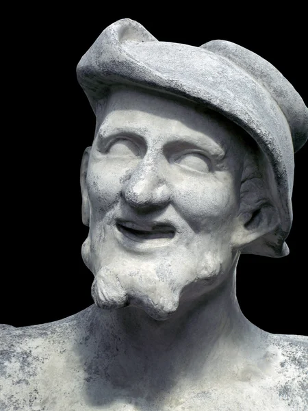 Democritus  on a black background — Stock Photo, Image