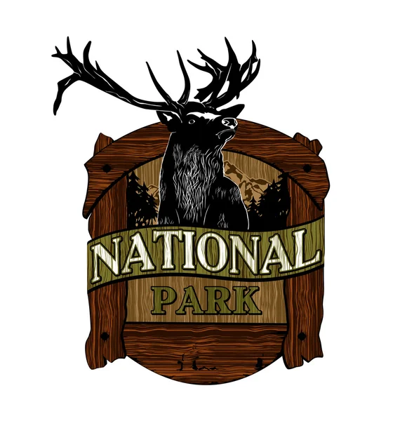 Національного парку логотипу — стоковий вектор