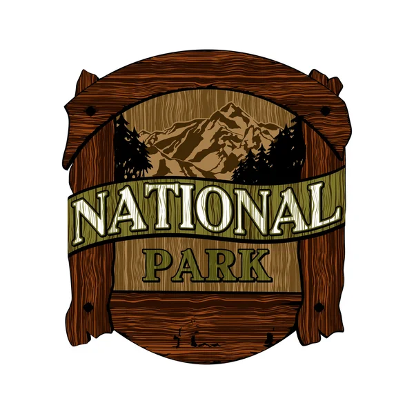 Εθνικό Πάρκο λογότυπο — Διανυσματικό Αρχείο