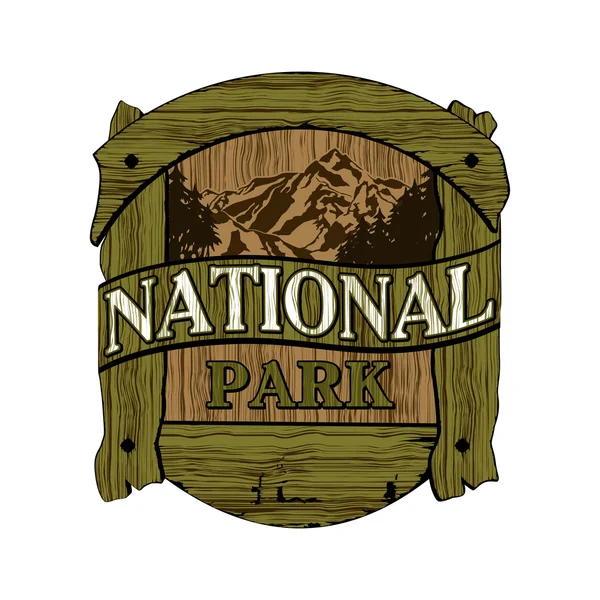 National park logo — Stock Vector