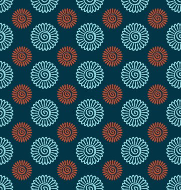 Dikişsiz zarif dekoratif desen.