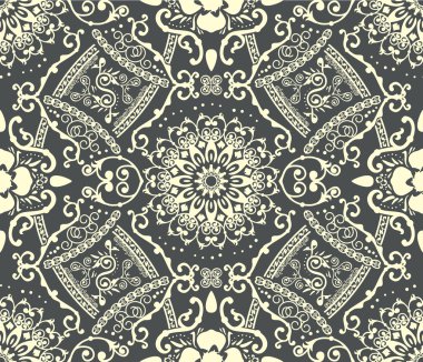 Dikişsiz zarif dekoratif desen.