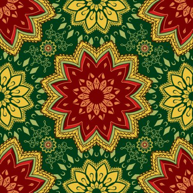 Dikişsiz zarif dekoratif desen.